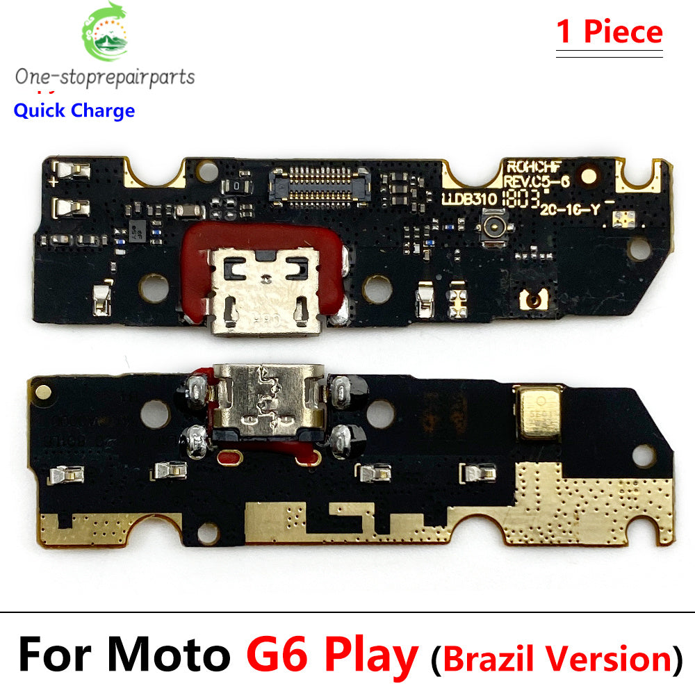 10Pcs/Lot, Dock Connector Micro USB Charger Charging Port Flex Cable Microphone Board For Moto G4 G5 G9 G8 G7 G6 Play Plus Power Motorola phone repair parts