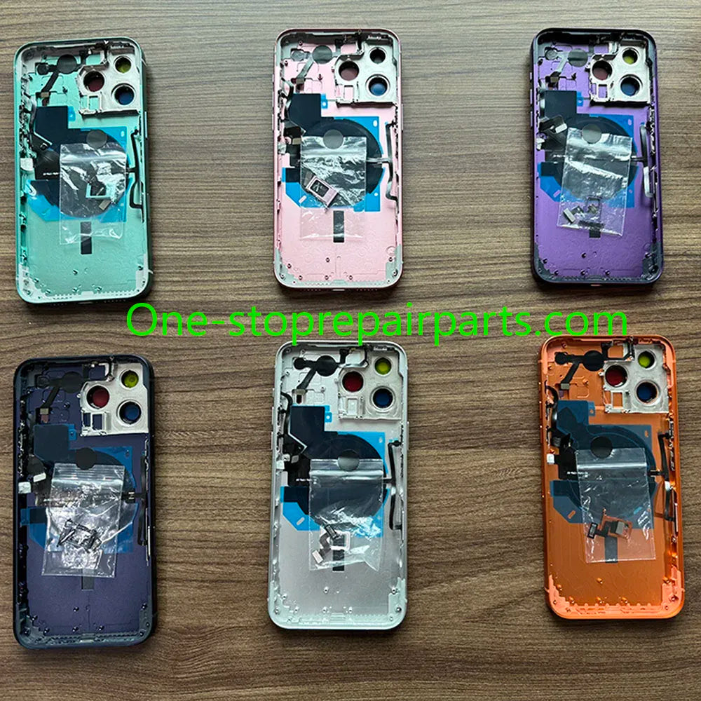 Pre-Installed Modified Back Housing For Iphone 14 Pro Max Convert To 17 Pro Max Middle Frame Housing 14Pm Diy Like 17Pm + Tray iPhone phone repair parts