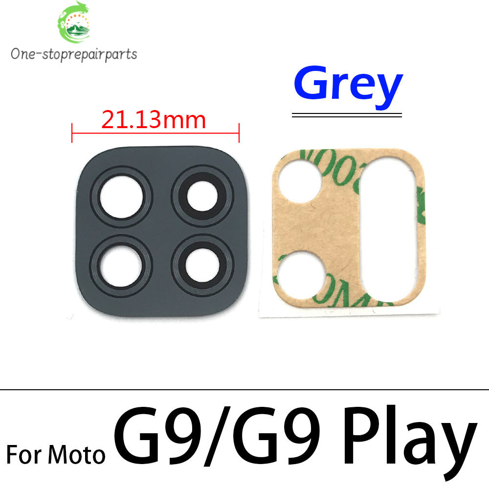 For Motorola Moto G8 G9 Plus Play Power Lite Rear Back Camera Glass Lens with Glue Motorola phone repair parts