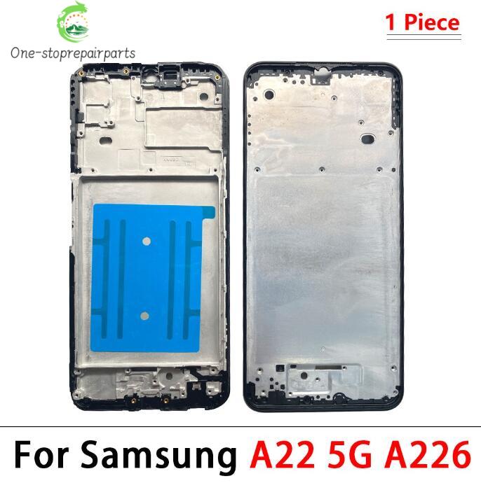 New Front Housing LCD Display Frame For Samsung A02 A02s A12 A22 A32 A52 A52s A72 4G 5G Housing Middle Frame Bezel Plate Cover Samsung phone repair parts