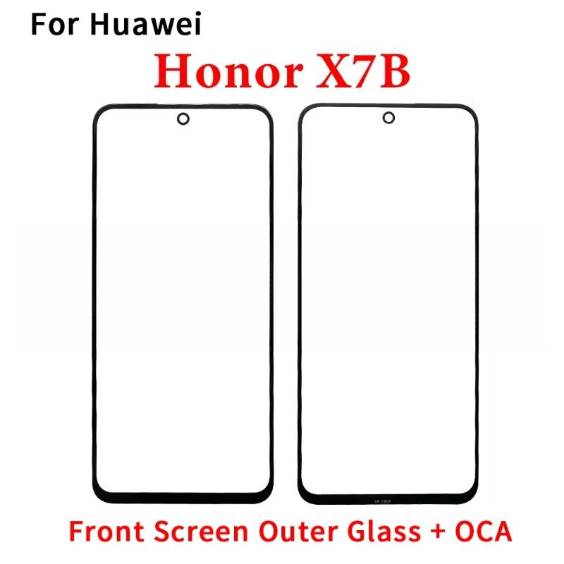 New GLASS + OCA LCD Front Outer Lens For Huawei Honor X5 X6 X6s X6A X6B X7 X7A X7B X8 X8A X8B X9 X9A X9B 4G 5G Touch Screen Huawei phone repair parts