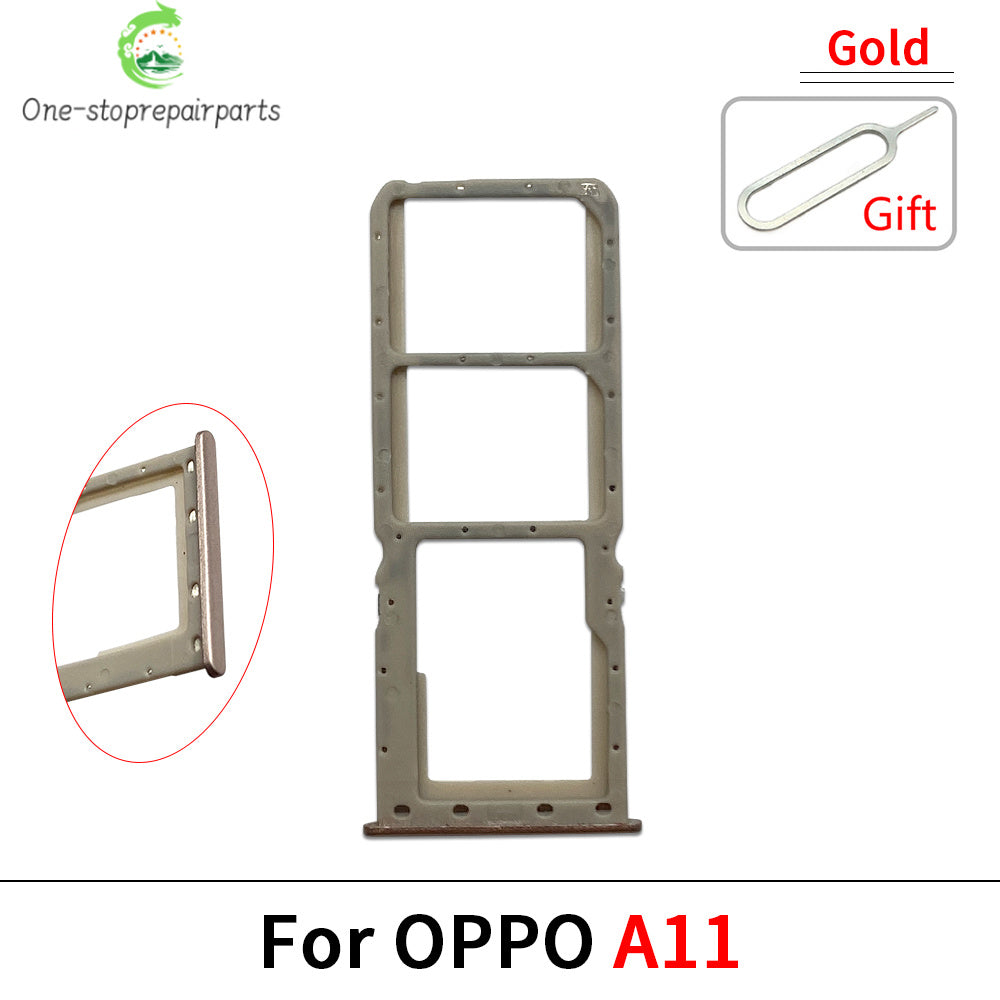New For OPPO A11 A12 A15 A16 A16s Micro Nano SIM Card Holder Tray Slot Holder Adapter Socket OPPO phone repair parts