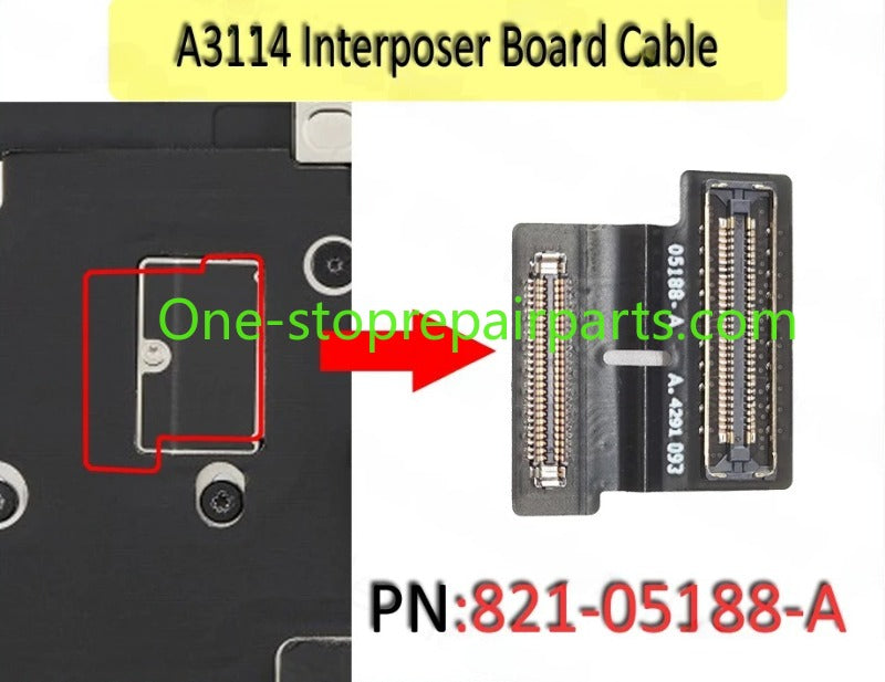 A3114 Interposer Keyboard Daughter Board Flex Cable 821-05188-A for MacBook Air Retina 15" M3 2024 Year