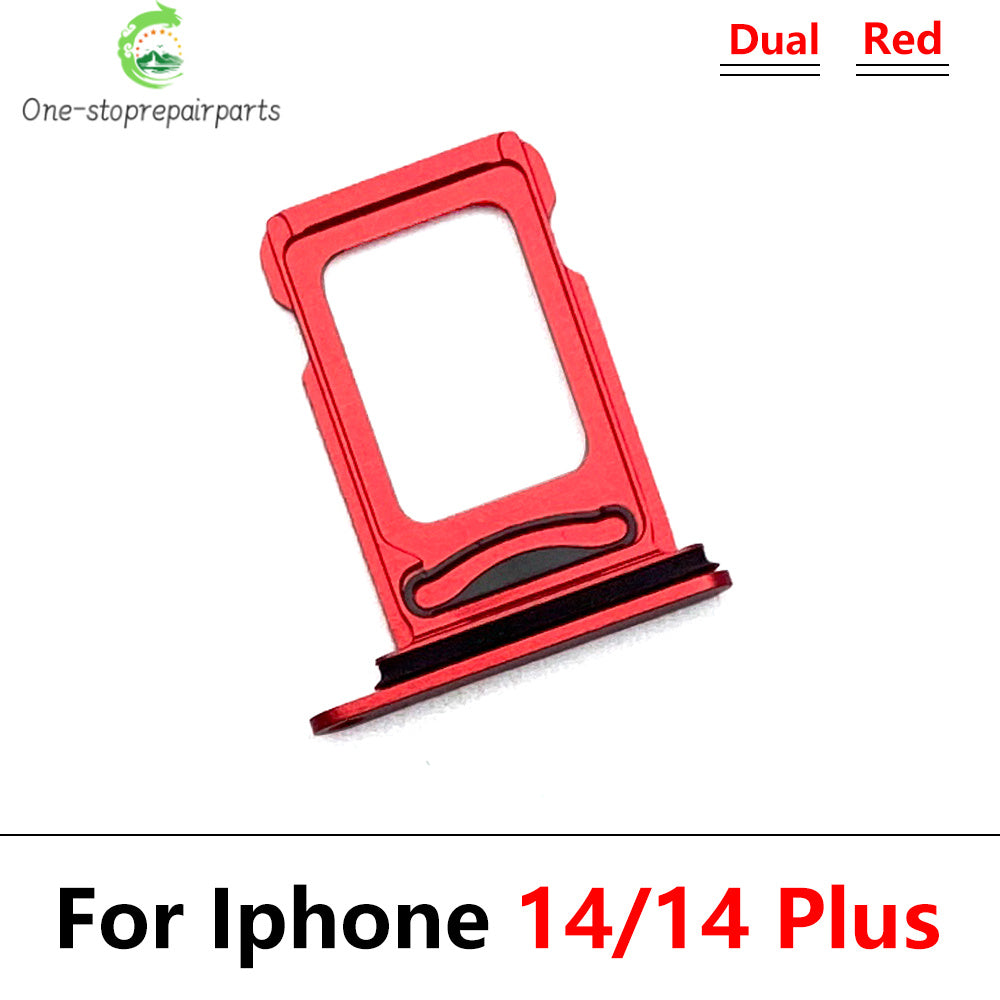 10Pcs/Lot, New Dual Sim Card slot tray Holder For iPhone 14 Pro 14Pro Max 14 Plus Repair Parts iPhone phone repair parts