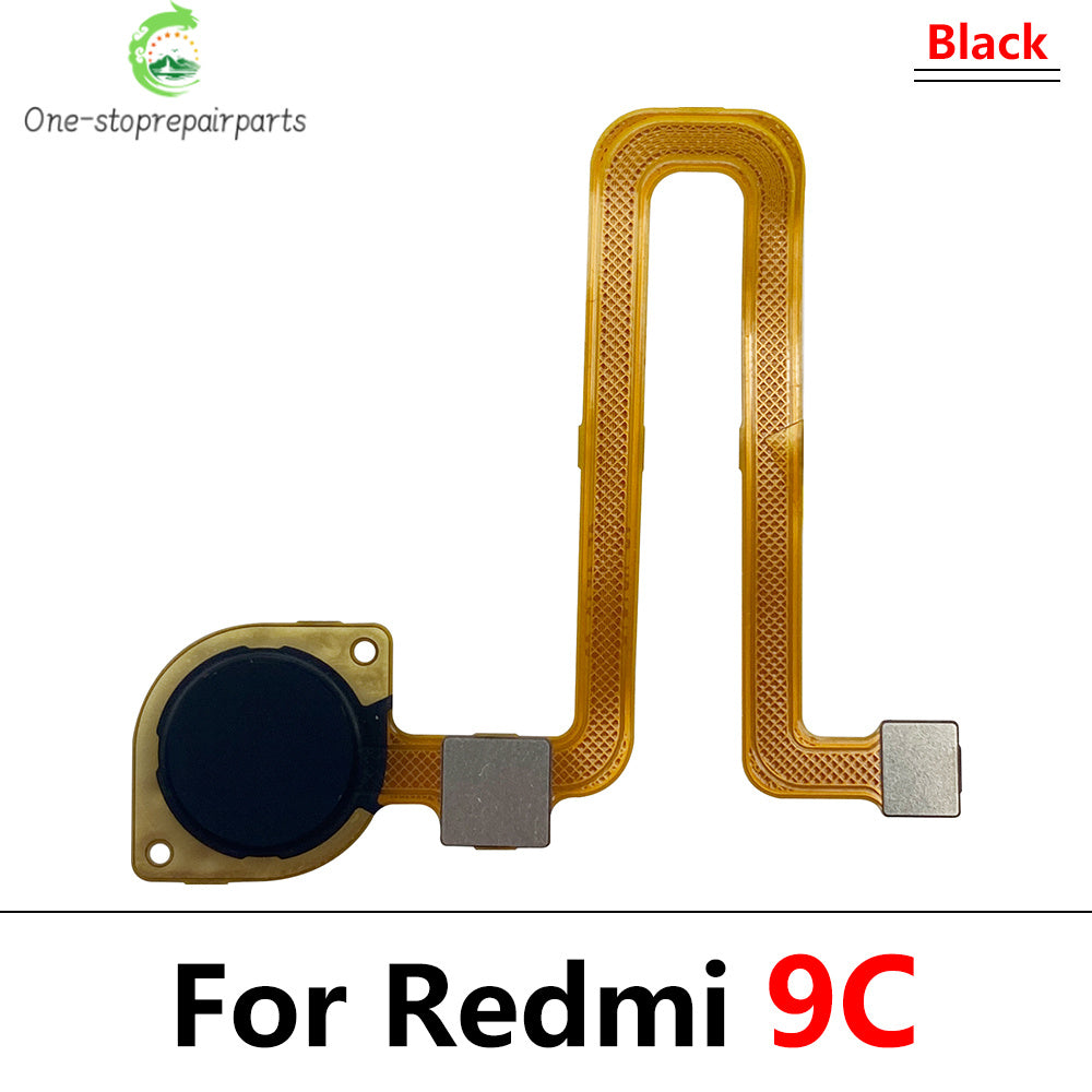 New Fingerprint For Xiaom Redmi 9C 9T 9 10C 10 Prime Home Button Fingerprint Menu Return Key Recognition Sensor Flex Cable Redmi phone repair parts