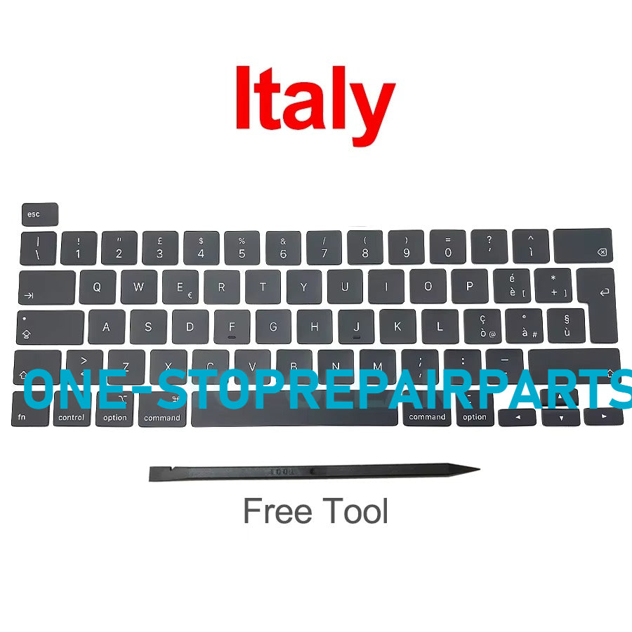 New Laptop A2141 A2289 A2251 Key Keycaps Keys Cap Keyboards Scissor Repair For Macbook Pro Retina 13" 16" 2019 2020 Year Macbook repair parts