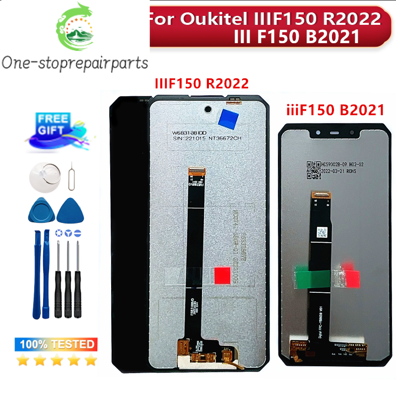 New Original For Oukitel iiiF150 R2022 Cell Phone LCD Display Touch Screen Digitizer Assembly LCD iiiF150 B2021 Display LCD Other brand Phone repair parts