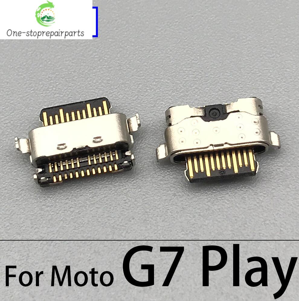 10Pcs USB Charging Port Connector Charge Jack Socket Plug Dock For Motorola Moto G9 G5 G5S G6 G7 Plus G8 Power Play Plus Lite Motorola phone repair parts