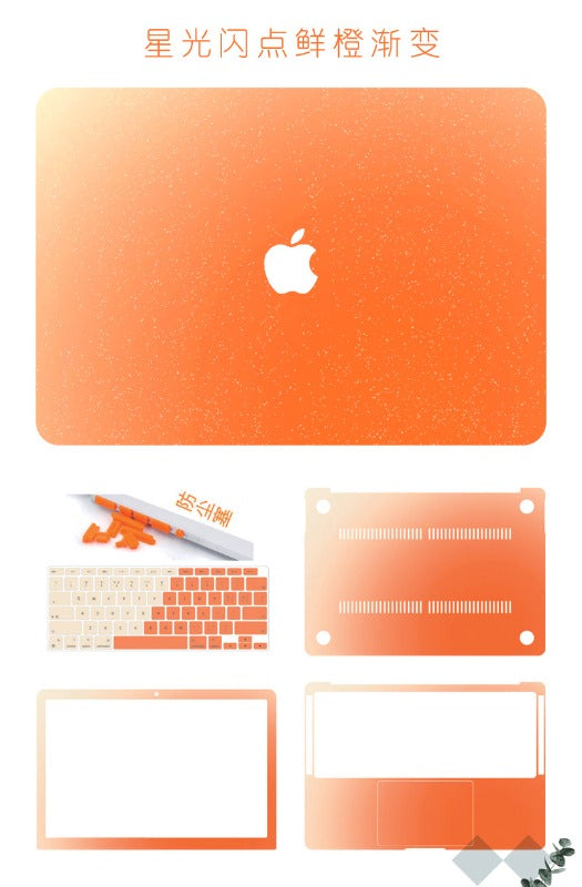Frosted gradual change color protective case for MacBook Air Pro 11 "12" 13 "14" 15 "16" Neo A3404 A3426 A3427 A3428 A3429 A3449 A3448 A3434 A3403 A3186 A3402 A3401 A3112 A3185 A3114 A3241 A3113 A3240 Laptop accessories