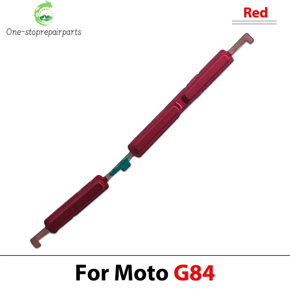 10Pcs, Side Key Power and Volume Button Key For Motorola Moto G04 G14 G24 G34 G54 G84 Replacement Parts Motorola phone repair parts