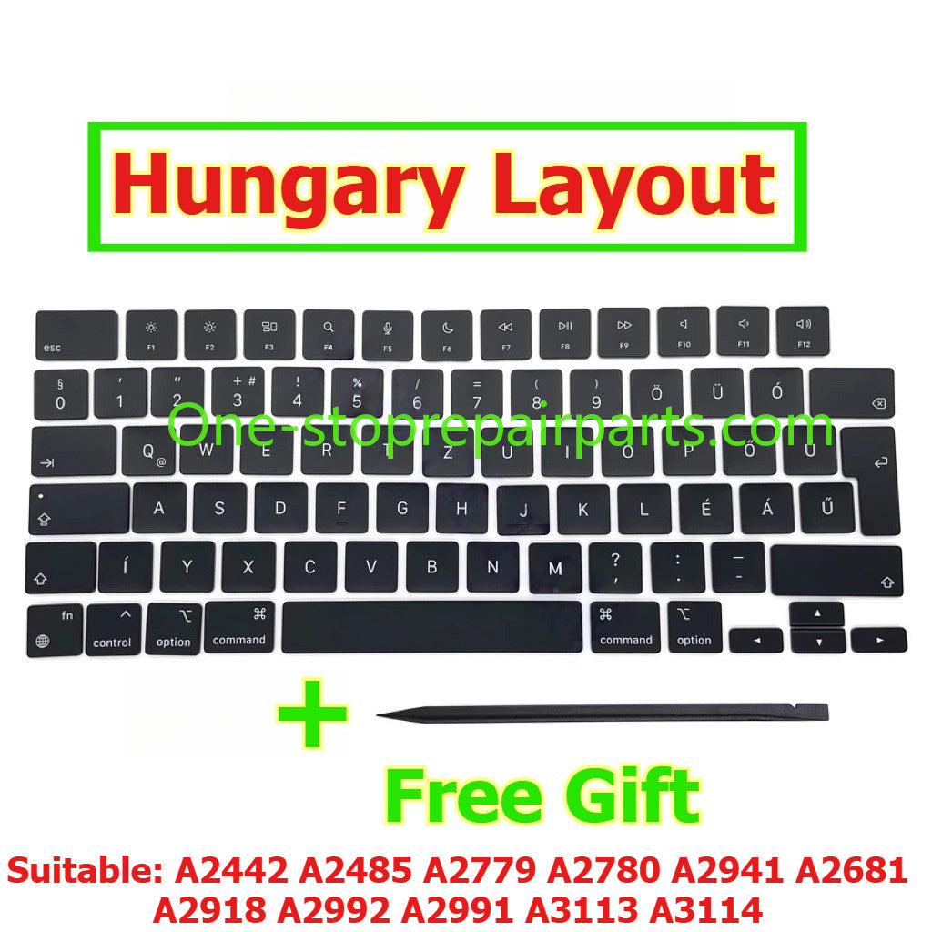 Keycap Key Cap keycaps A2442 A2485 A2779 A2780 A2941 A2681 A2918 A2992 A2991 A3113 A3114 for Macbook 14" 16 13 keyboard repair