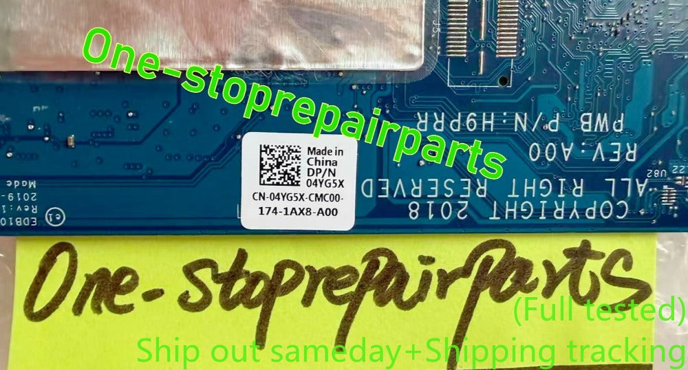 04YG5X for Dell 11 Chromebook 3100 Non-touch Motherboard 4GB RAM 16GB Storage Intel N4020 Processor No Daughterboard Connectors 083JTF LA-G851P 1MK85 H9PRR EDB10 System Board