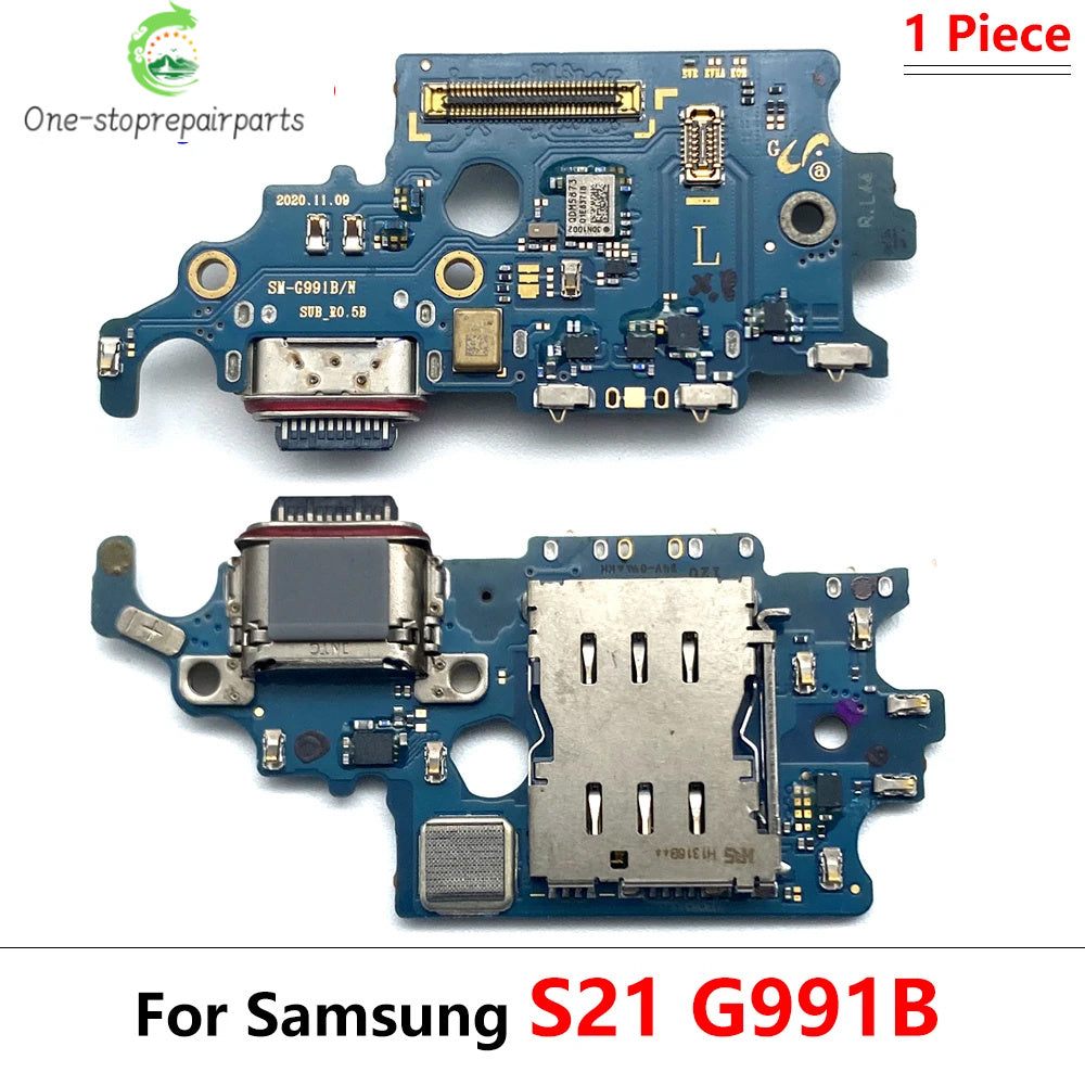 Dock Connector USB Charger Charging Board Port Microphone Flex Cable Board For Samsung S20 S21 Plus Ultra Fe 4G 5G G981B G986B Samsung phone repair parts