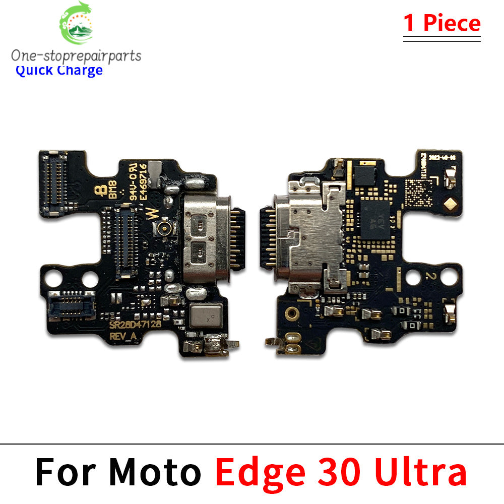 For Motorola Moto Edge 20 Lite S 40 30 50 Neo Fusion Ultra Pro Plus USB Charging Port Dock Charger Connector Board Flex Cable Motorola phone repair parts
