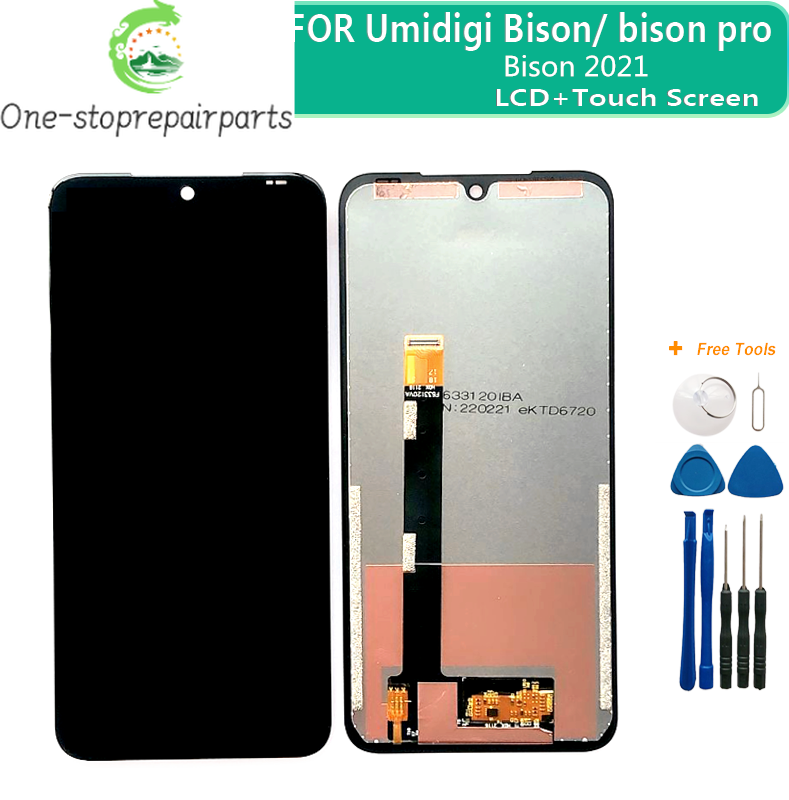 Original 6.3 Inch For Original UMIDIGI BISON & Pro LCD Display+Touch Screen Digitizer Assembly Replacement Android 10 Smartphone Umidigi phone repair parts