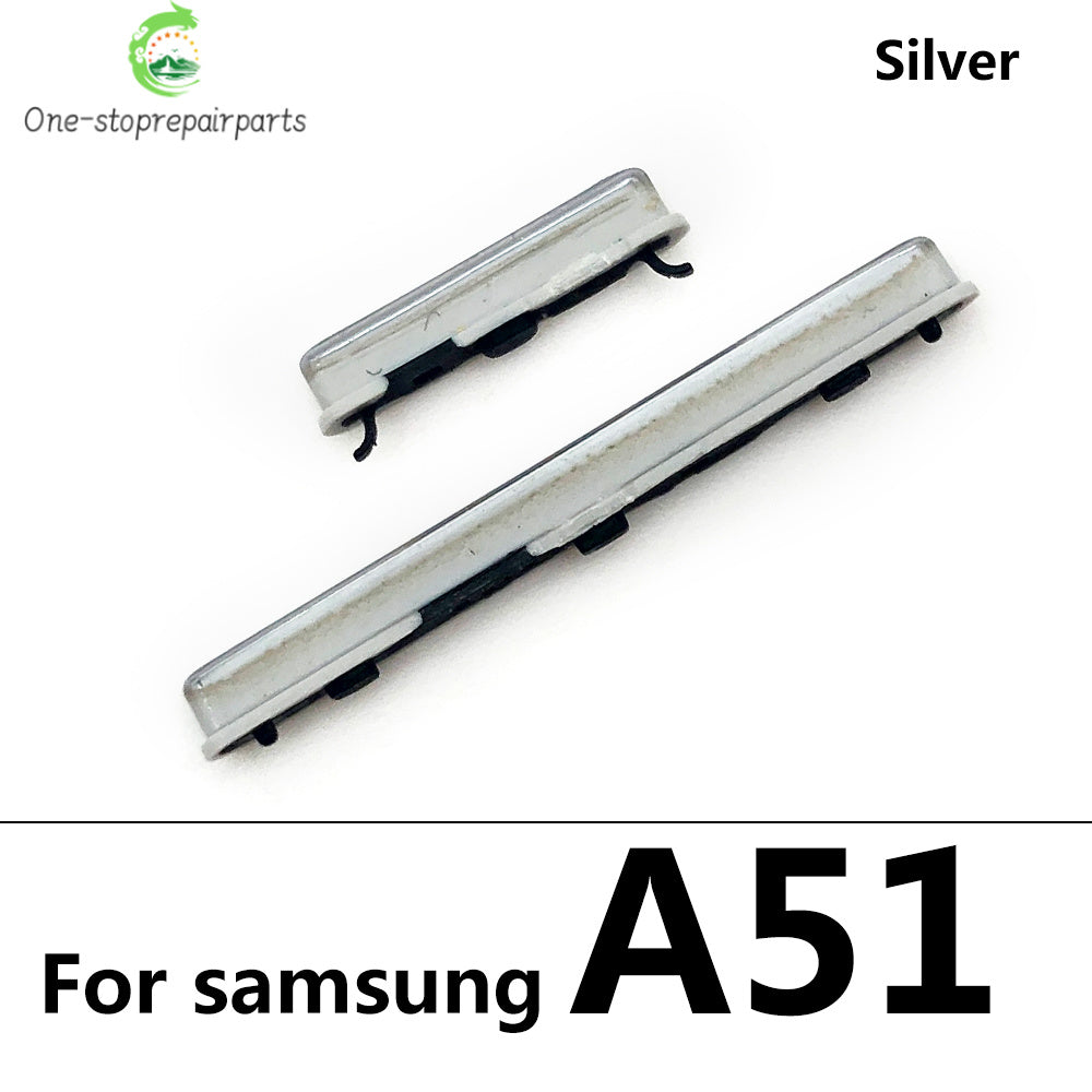 10Pcs/Lot, SIde Volume Button Power ON / OFF Buttton Key Set For Samsung A31 A315F A51 A515F A70 A705F A71 A71 Replacement Part Samsung phone repair parts