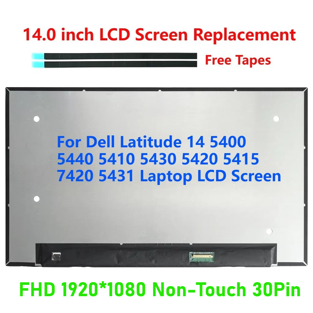 NV140FHM-N4F CN-0HN4TM 0HN4TM LCD For Dell Latitude 14 5400 5440 5410 5430 5420 5415 7420 5431 Laptop LCD Screen Dell laptop repair parts