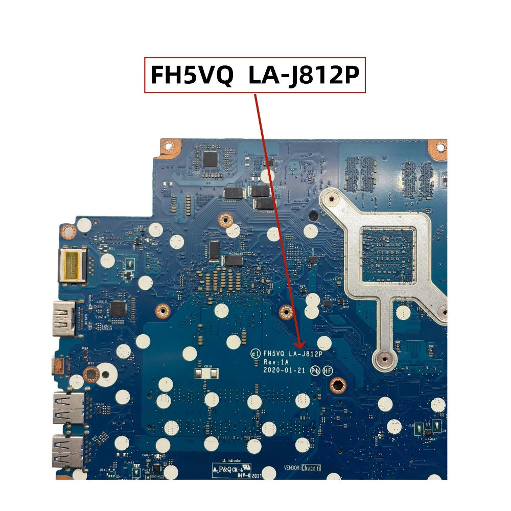 FH5VQ LA-J812P For Acer Aspire A715-41G Laptop Motherboard With R5-3550H R7-3750H CPU GTX1650-4GB NB.Q8Q11.002 NB.Q8L11.002 Acer laptop repair parts