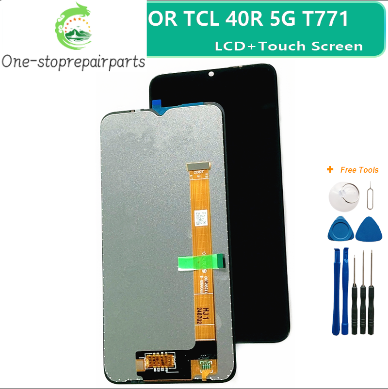 100% Test Screen For TCL 40R 5G T771K T771K1 T771H T771A LCD Display Touch Screen Digitizer Assembly For TCL 40 R LCD TCL phone repair parts