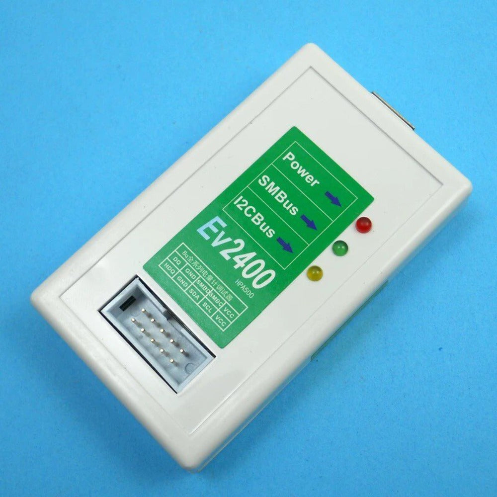 EV2400 battery repair unlocking communication bqstudio battery meter chip programming tool replacement ev2300 repair tools