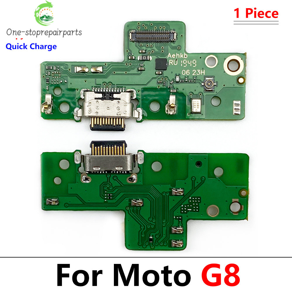 10Pcs/Lot, Dock Connector Micro USB Charger Charging Port Flex Cable Microphone Board For Moto G4 G5 G9 G8 G7 G6 Play Plus Power Motorola phone repair parts
