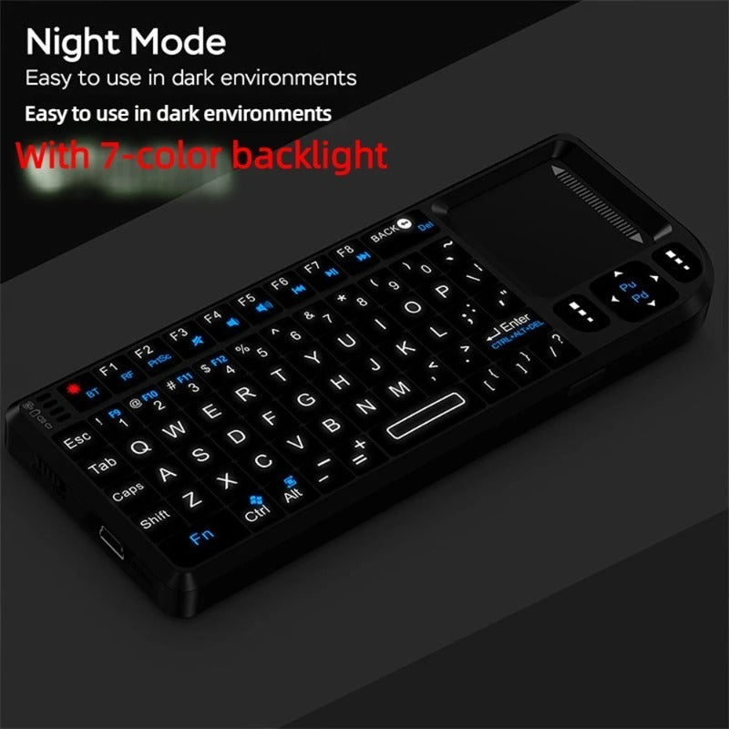 3-in-1 Mini Keyboard Touchpad Laser point Bluetooth 2.4GHz Wireless Combo Android M-AC TV /PC/Tablet/PS-4/Laptop/HTPC/Projector