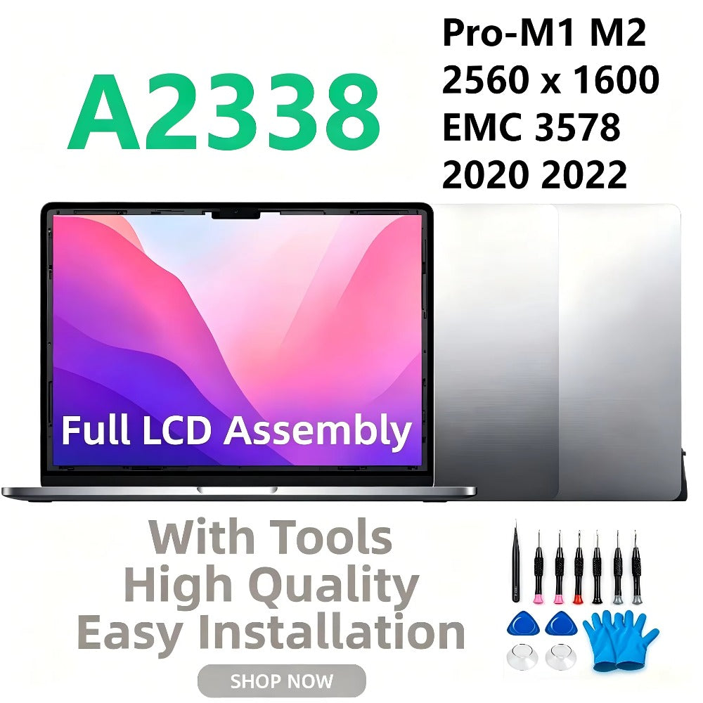 Brand 13.3" New LCD Screen Assembly Suitable For MacBook Pro A2338 Display Monitor EMC 3623/8162 2020-2022 Year Macbook laptop repair parts