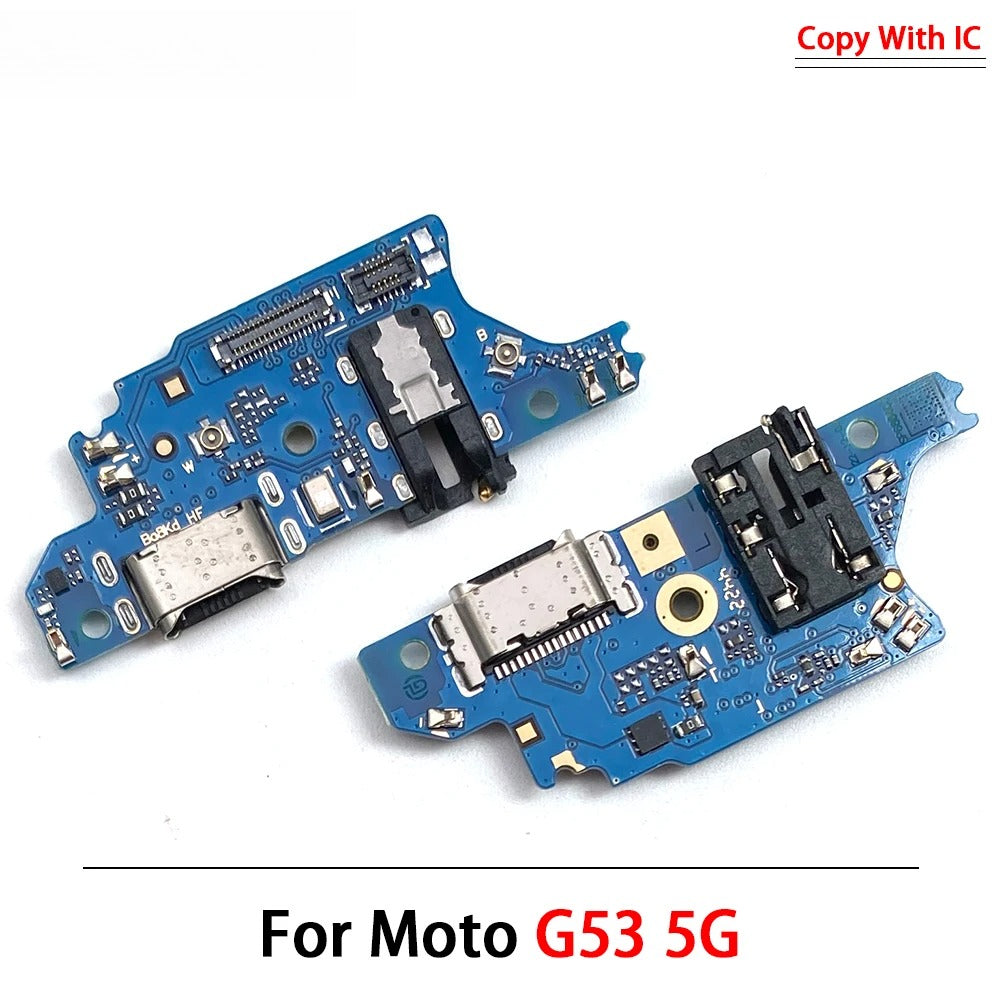 32Pcs, USB Charge Port Connector Charging Board Flex Cable For Moto G22 G32 G42 G52 G62 G72 G13 G23 G53 G73 G04 G14 G24 G34 5G Motorola phone repair parts