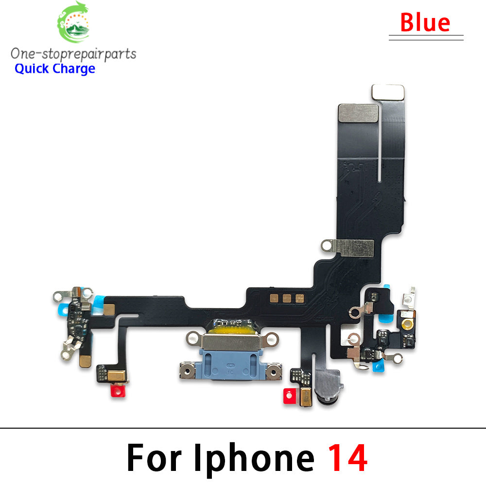 New For iPhone 14 Pro Max Plus USB Charge Port Jack Dock Connector Charging Board Flex Cable iPhone phone repair parts