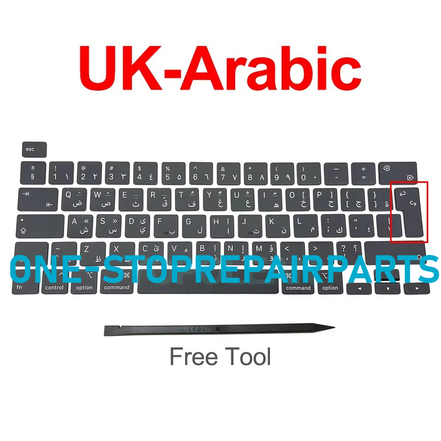 New Laptop A2141 A2289 A2251 Key Keycaps Keys Cap Keyboards Scissor Repair For Macbook Pro Retina 13" 16" 2019 2020 Year Macbook repair parts