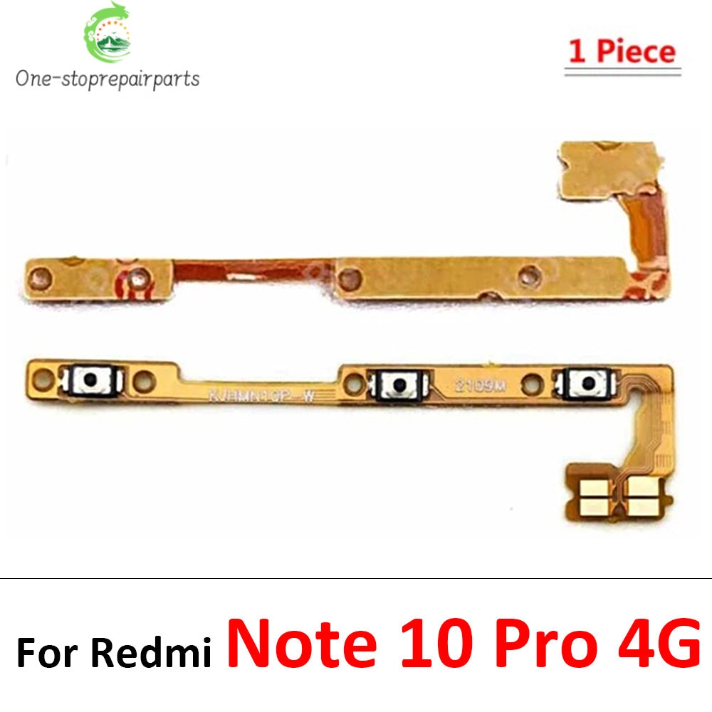 Power On Off Volume Side Button Key Flex Cable For Xiaomi Redmi Note 10 10s 11 11s 11T 11E 12 12s 13 Pro Plus 4G 5G　  Xiaomi  Xiao mi phone repair parts