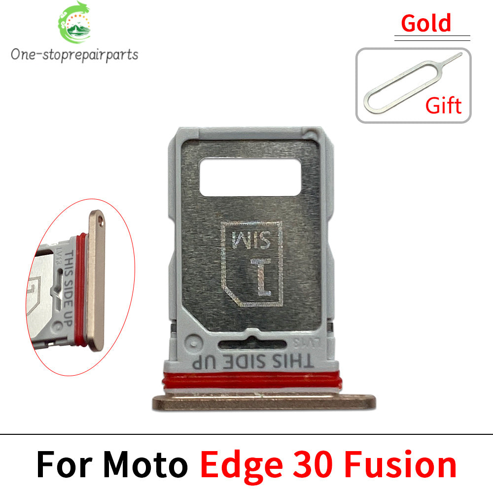 10Pcs, Micro Nano SIM Card Holder Tray Slot Holder Adapter Socket For Motorola Moto Edge 20 30 40 50 Pro Neo Fusion Lite Ultra Motorola phone repair parts