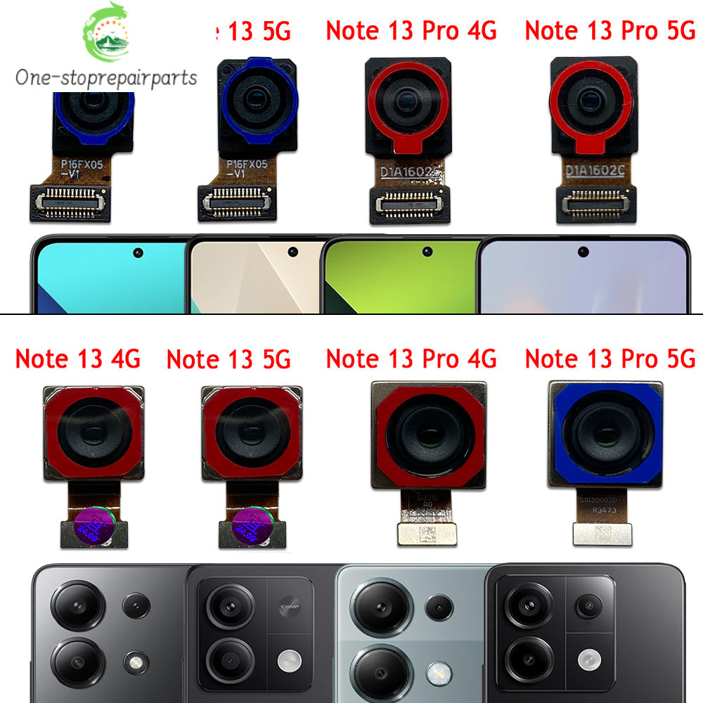 Front Camera Flex Back Rear Camera Module Flex Cable For Xiaomi Redmi Note 13 Pro Plus 4G 5G Xiaomi  Xiao mi phone repair parts