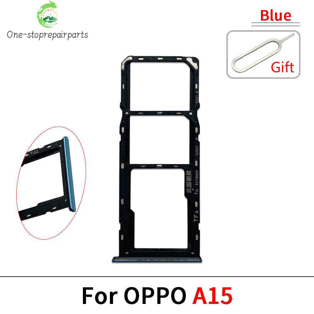 New For OPPO A11 A12 A15 A16 A16s Micro Nano SIM Card Holder Tray Slot Holder Adapter Socket OPPO phone repair parts
