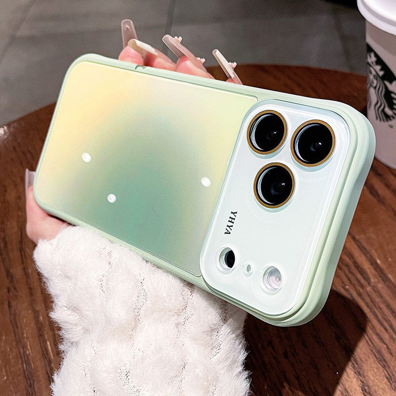 Gradual change airbag for iPhone 17promax mobile phone case New iPhone16 ice smudging large airbag four corners protective case 15pro with lens film all-inclusive case Phone accessories