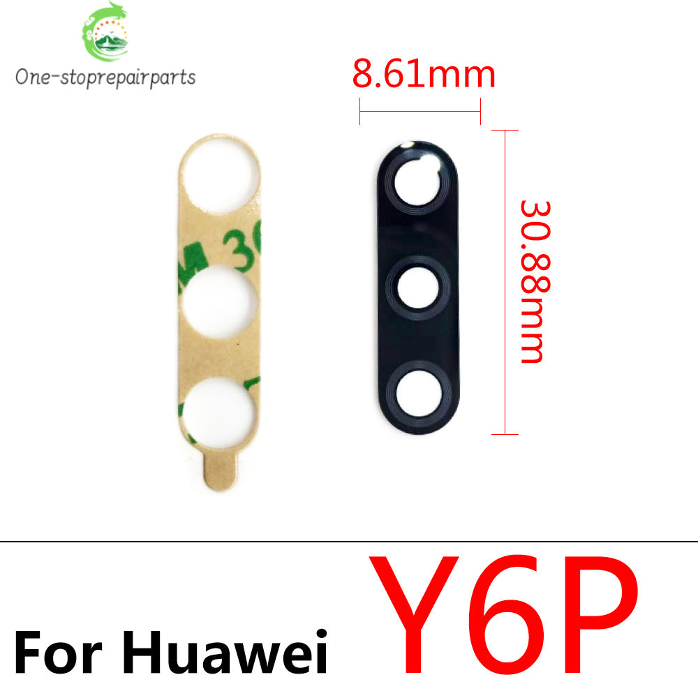 10Pcs, Rear Back Camera Glass Lens For Huawei Y9S Y9A Y8S Y8P Y6P Y7P Y7A Y6s Y5P 2020 Y9 Prime 2019 With Adhesive Huawei phone repair parts