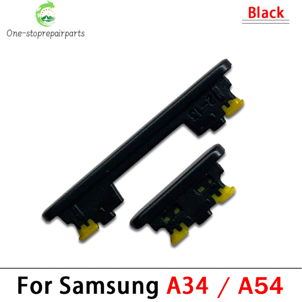 New For Samsung A14 A24 A34 A54 4G 5G Side Key Power and Volume Buttons Button Replacement Parts Samsung phone repair parts