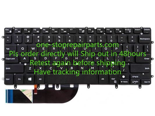 Genuine Dell Inspiron 7347 7348 7547 7548   Inspiron 13 7352 7353 7359 2-in-1 P57G keyboard with backlight
