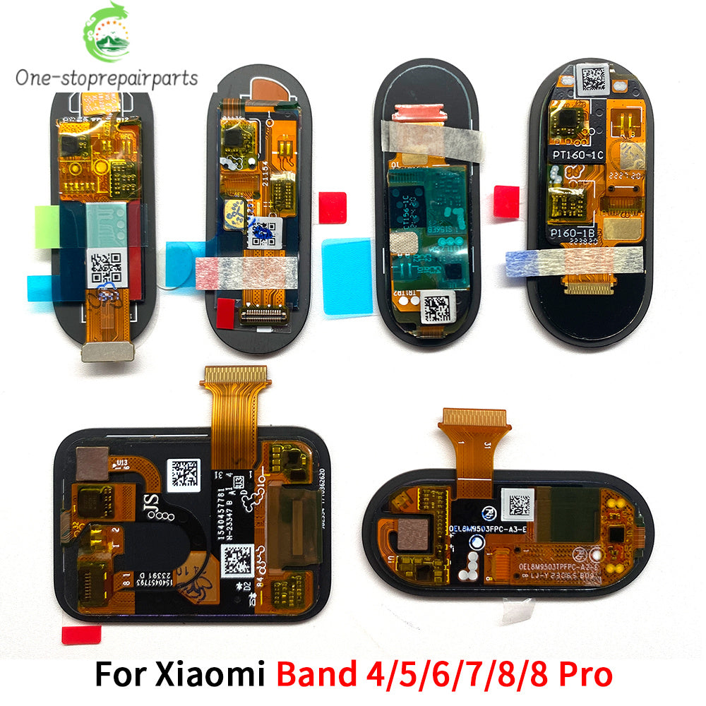New For Xiaomi Mi Band 4 5 6 7 8 Pro 8Pro LCD Display Touch Screen Digitizer Assembly For Xiaomi Mi Band5 Band6 Band7 Band8  Xiaomi  Xiao mi phone repair parts