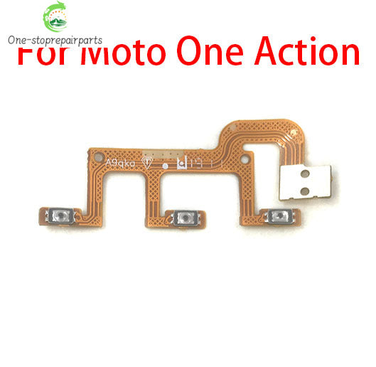 10Pcs, New Volume Button & Power Flex Cable Ribbon For Motorola Moto One Fusion Plus Action Hyper Macro Vision Zoom / One 5G Motorola phone repair parts