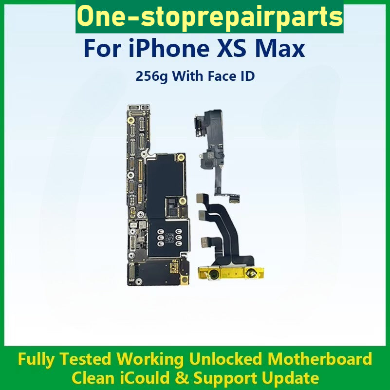 Fully Tested 100%Working Mainboard For iPhone XS Max Cleaned iCloud And Unlocked For XR Motherboard No Repair Support Update iPhone phone repair parts
