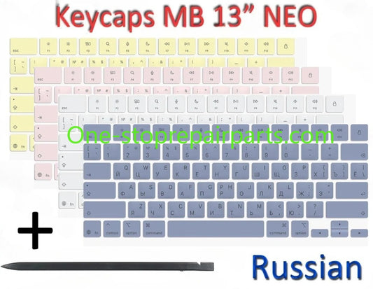 Laptop A3404 Keyboard Russian RU Russia Keycaps for Macbook Neo 13" Keys Key Cap Set Big & Small Enter Repair Kit  Macbook repair parts