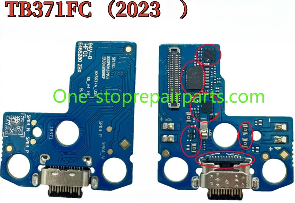 USB Charging Port Connector Plug Jack Charge Dock Board Flex Cable For Xiaoxin Pad Pro 12.7  Tab Pad Pro 12.7" 2023 TB371FC motherboard lcd repair