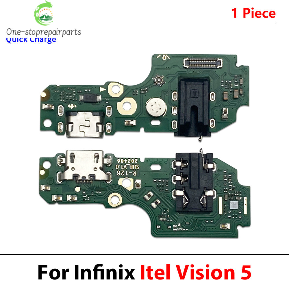 USB Charging Connector Board Port Dock Flex Cable For Itel A58 A60 A60s A70 Lite P40 P65 P36 P38 P37 P33 S23 Vision 1 3 5 Plus  Infinix phone repair parts