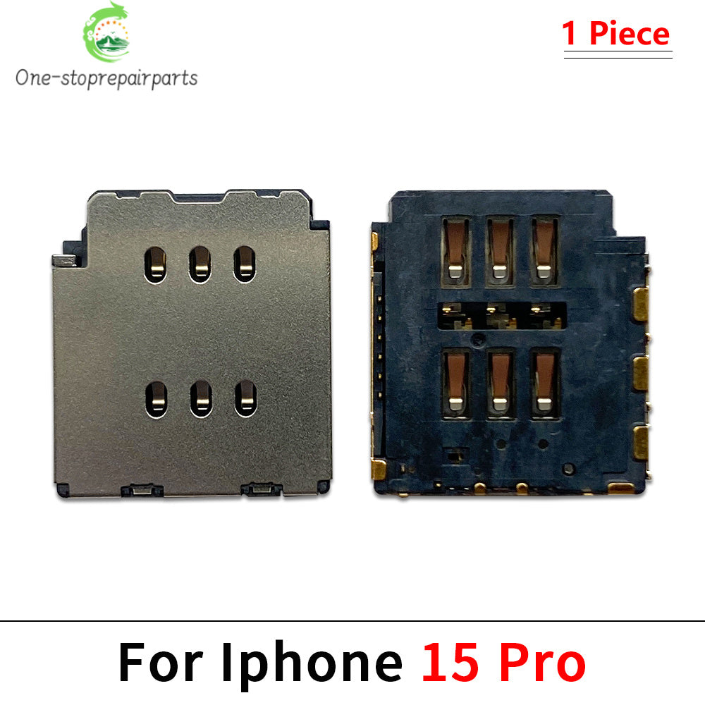 SIM Card Tray Socket Slot Adapter Connector Reader Flex Cable Dual SIM Card For iPhone 11 12 13 14 15 Pro Max Plus Mini iPhone phone repair parts