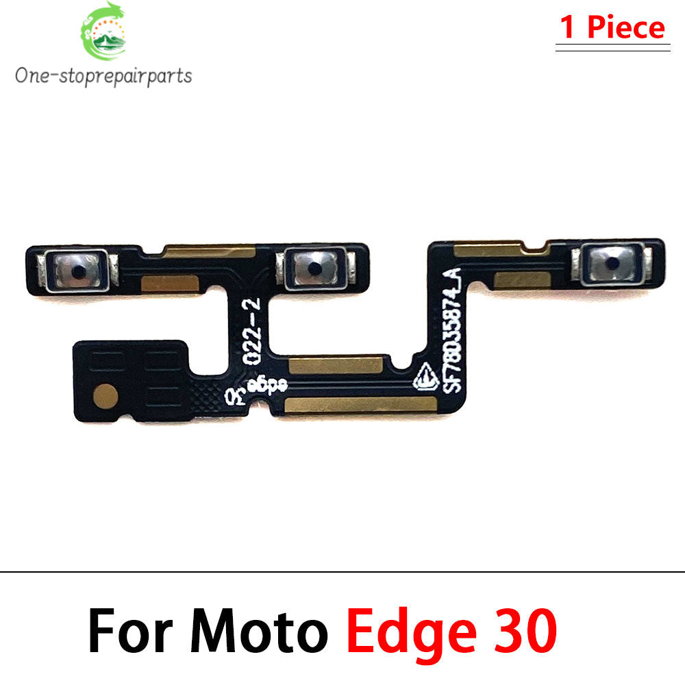 10Pcs/Lot, Power on off Volume Key Button Flex Cable For Motorola For Moto Edge 20 30 Pro Lite 30 40 50 Neo Ultra Fusion Plus Motorola phone repair parts