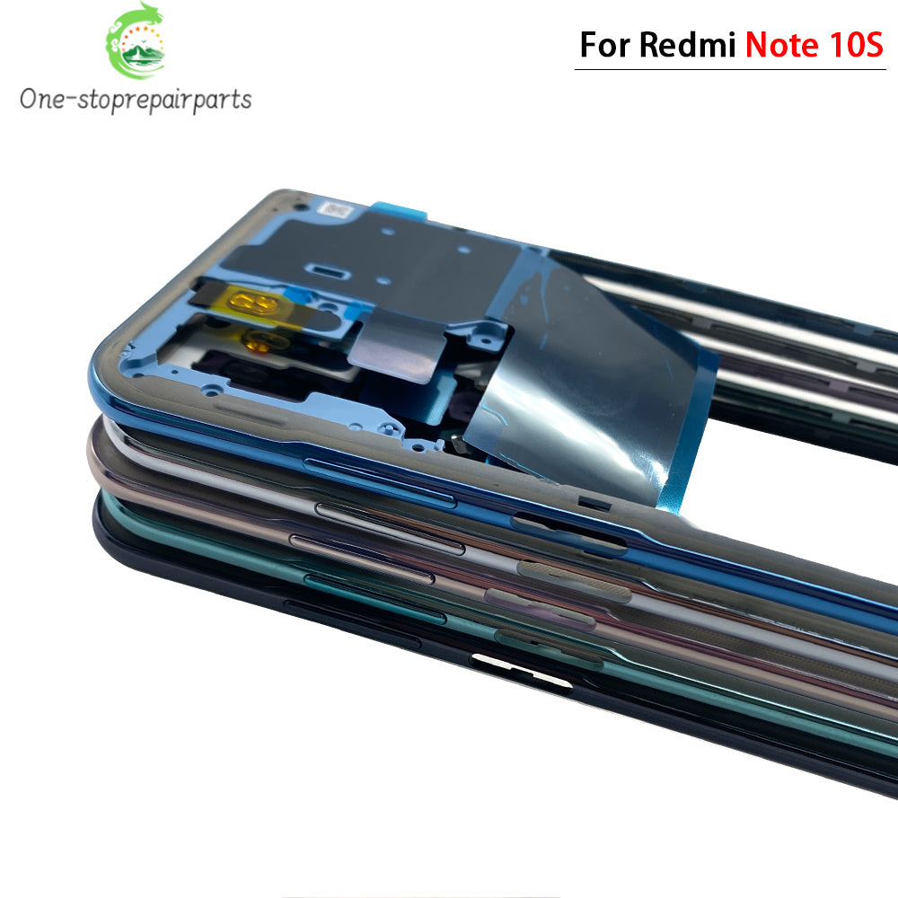 For Xiaomi Redmi Note 10 / Note 10s / Note 10 Pro Middle Frame Holder Housing Replacement Repair Parts Xiaomi  Xiao mi phone repair parts