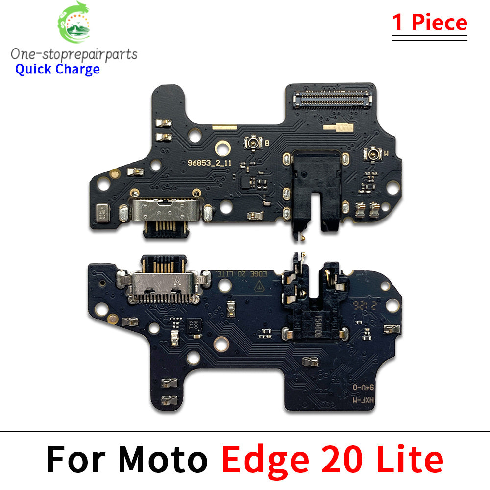 For Motorola Moto Edge 20 Lite S 40 30 50 Neo Fusion Ultra Pro Plus USB Charging Port Dock Charger Connector Board Flex Cable Motorola phone repair parts
