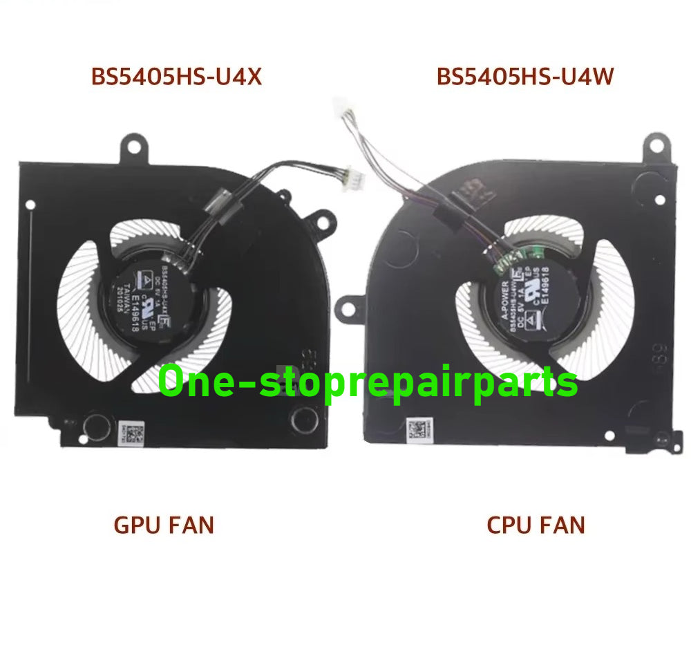 CPU GPU Cooling Fans for MSI Stealth 15M 2021 A11 A11SEK A11UEK A11SDK BS5405HS-U4W BS5405HS-U4X Notebook PC Fan Cooler Radiator MSI laptop repair parts