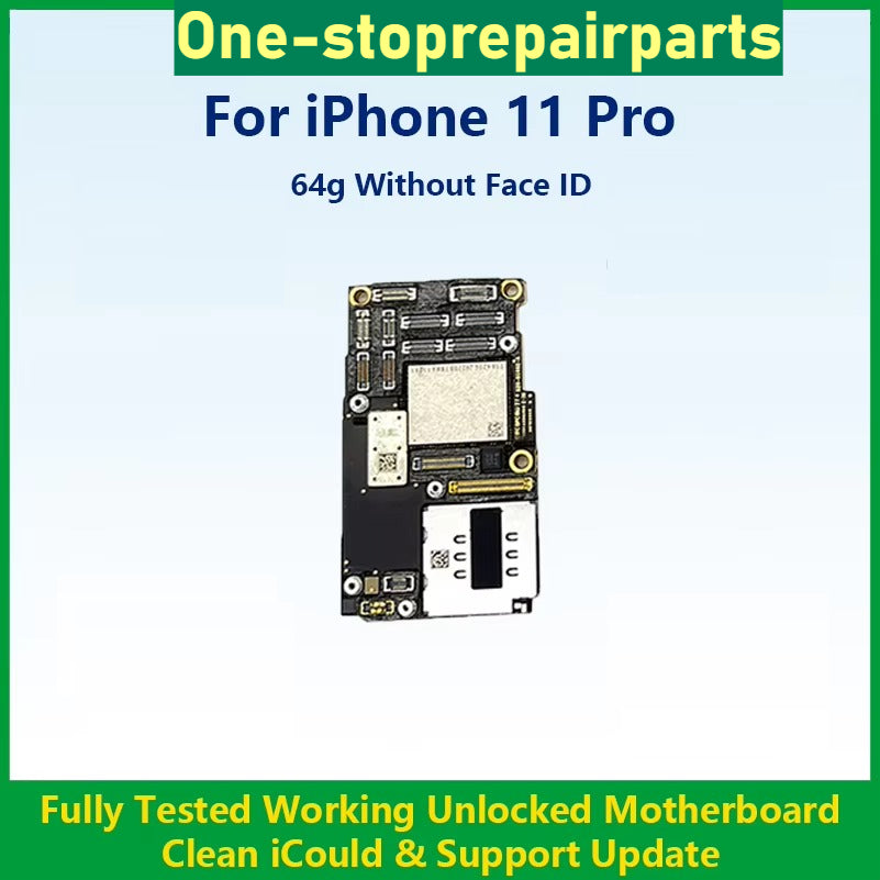 Fully Tested Working Well Motherboard For iPhone 11 Pro Max With/Without Face ID Cleaned iCloud And Support Update Logic Board iPhone phone repair parts